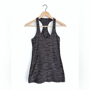 Lululemon Cool Racerback Wee Are From Space Dark Carbon Ice Grey - Size 4